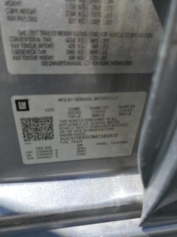 2021 CHEVROLET SILVERADO 1GCUYEED3MZ181972