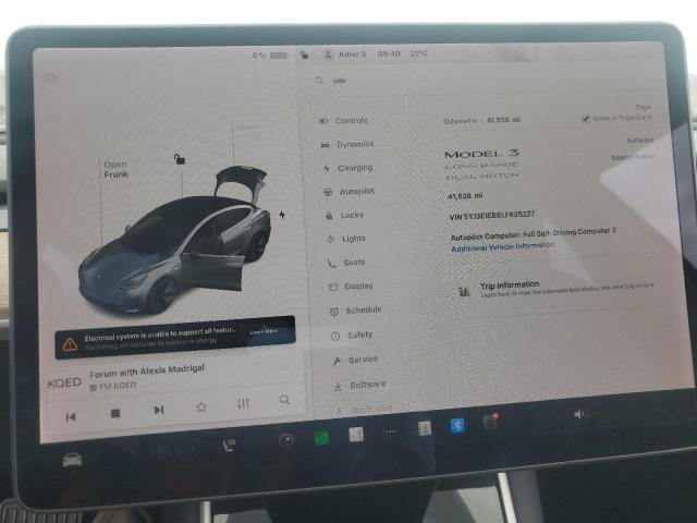 2020 TESLA MODEL 3 5YJ3E1EB6LF635227