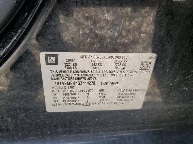 2016 GMC SIERRA K15 - 1GTV2MEH4GZ414278