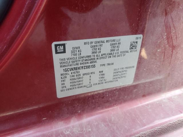 2015 CHEVROLET SILVERADO K1500 LT 1GCVKREH7FZ395155