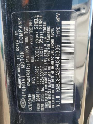 2017 HYUNDAI TUCSON LIM KM8J3CA23HU340336