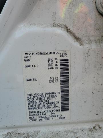 2020 NISSAN ALTIMA SR - 1N4BL4CV1LC283998