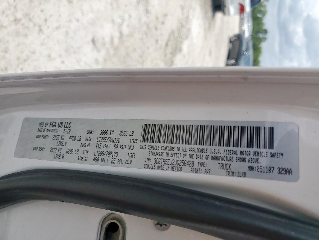 2018 RAM 2500 POWER 3C6TR5EJ3JG256428