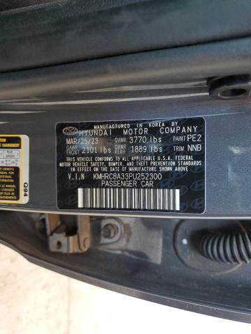 2023 HYUNDAI VENUE SEL KMHRC8A33PU252300