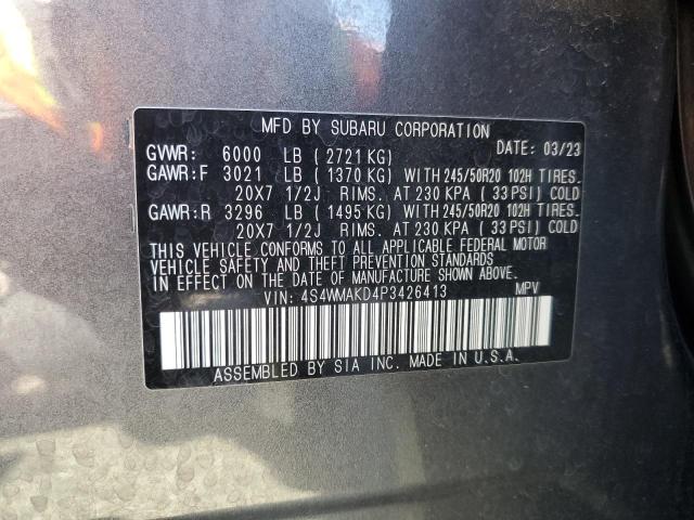 2023 SUBARU ASCENT LIM 4S4WMAKD4P3426413