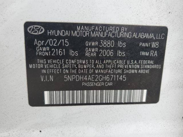 2016 HYUNDAI ELANTRA SE - 5NPDH4AE2GH671145