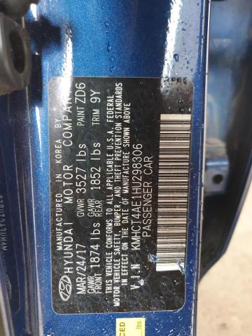 2017 HYUNDAI ACCENT SE KMHCT4AE1HU298306