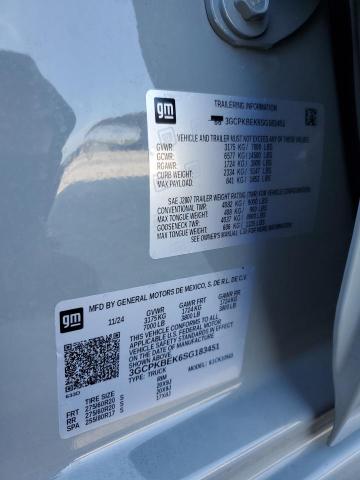 2025 CHEVROLET SILVERADO 3GCPKBEK6SG183451