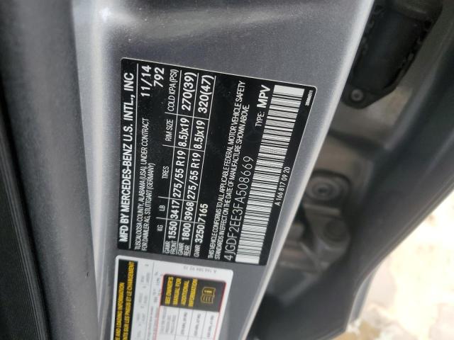 2015 MERCEDES-BENZ GL 350 BLU 4JGDF2EE3FA508669