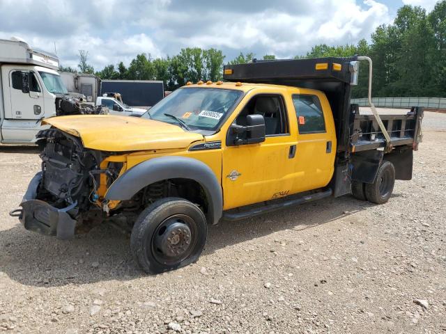 FORD F550 SUPER 2016 yellow crew cha diesel 1FD0W5HT8GEA33234 photo #1