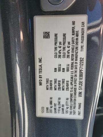 2023 TESLA MODEL 3 5YJ3E1EB8PF712282