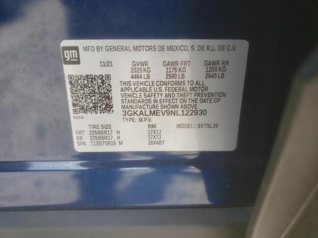 2022 GMC TERRAIN SLE 3GKALMEV9NL122930