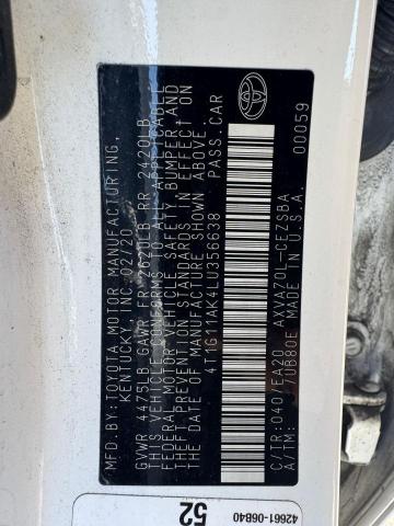 2020 TOYOTA CAMRY SE - 4T1G11AK4LU356638