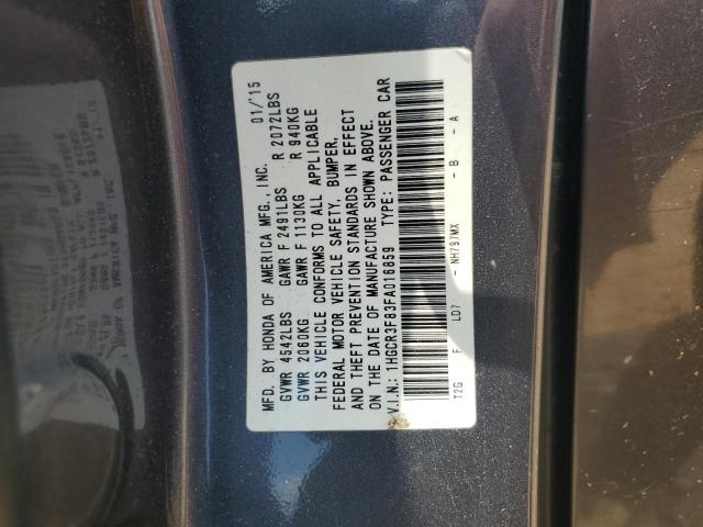 2015 HONDA ACCORD EXL 1HGCR3F83FA016859