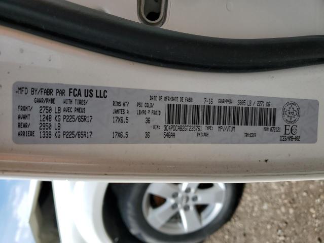 2016 DODGE JOURNEY SE 3C4PDCAB2GT235761