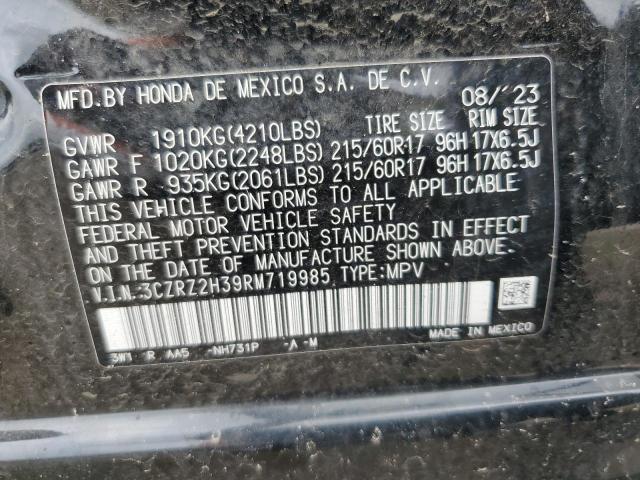 2024 HONDA HR-V LX 3CZRZ2H39RM719985