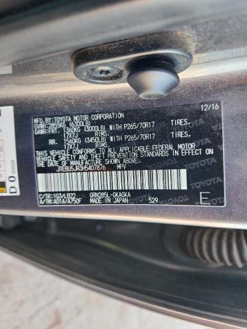 2017 TOYOTA 4RUNNER SR JTEBU5JR3H5407876