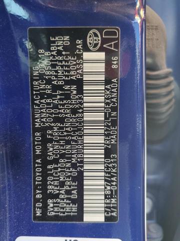 2018 TOYOTA COROLLA L - 2T1BURHE0JC084233