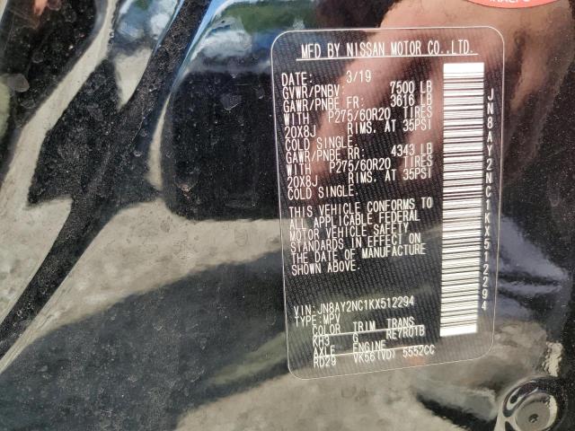 2019 NISSAN ARMADA SV JN8AY2NC1KX512294