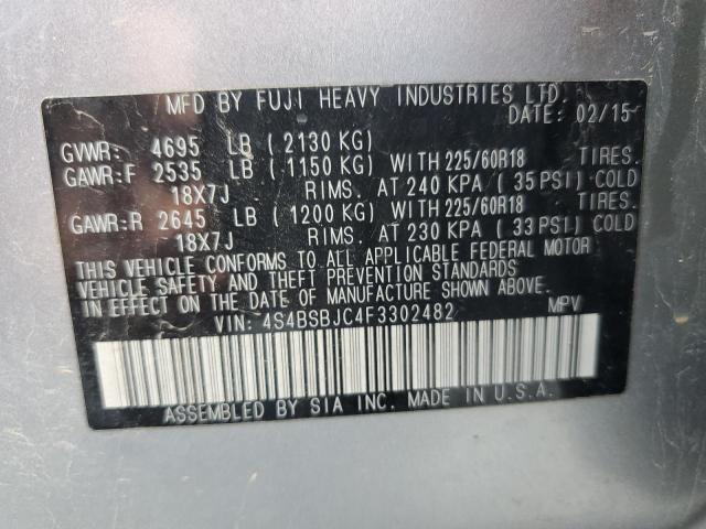 2015 SUBARU OUTBACK 2. - 4S4BSBJC4F3302482