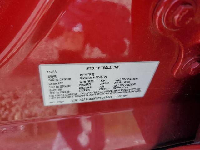 2023 TESLA MODEL Y 7SAYGDEF5PF947441