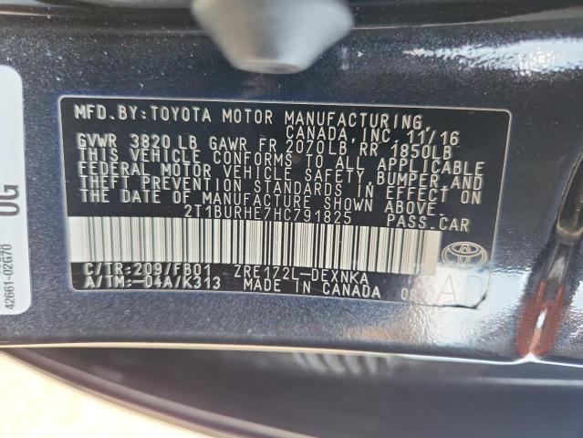 2017 TOYOTA COROLLA L - 2T1BURHE7HC791825