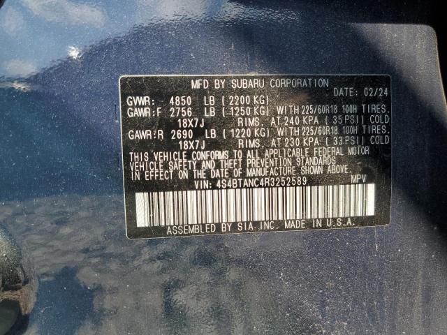 2024 SUBARU OUTBACK LIMITED 4S4BTANC4R3252589