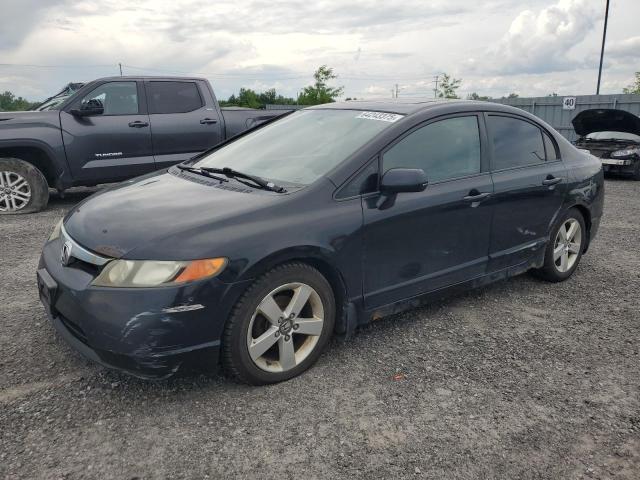 HONDA CIVIC LX 2008 black  gas 2HGFA16548H112650 photo #1