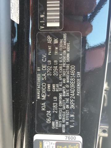 2024 KIA FORTE LX 3KPF24AD3RE814600