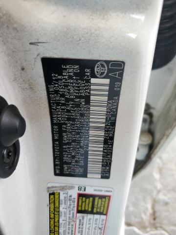 2012 TOYOTA COROLLA BA - 2T1BU4EE4CC850670