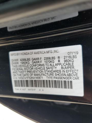 2019 HONDA ACCORD EXL - 1HGCV1F52KA145871
