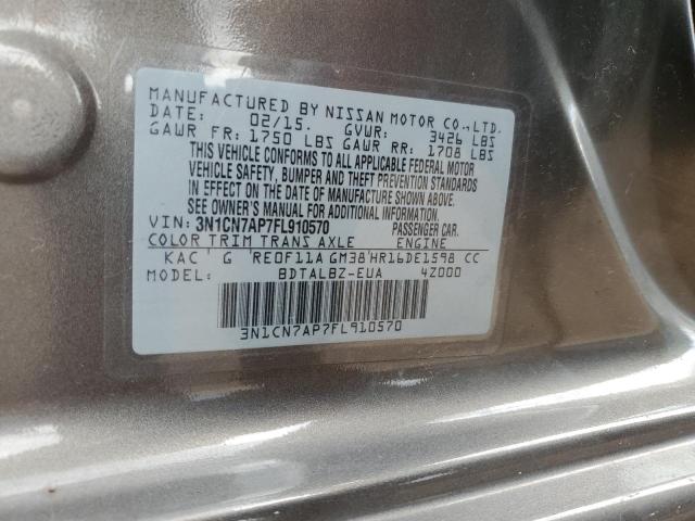2015 NISSAN VERSA S - 3N1CN7AP7FL910570