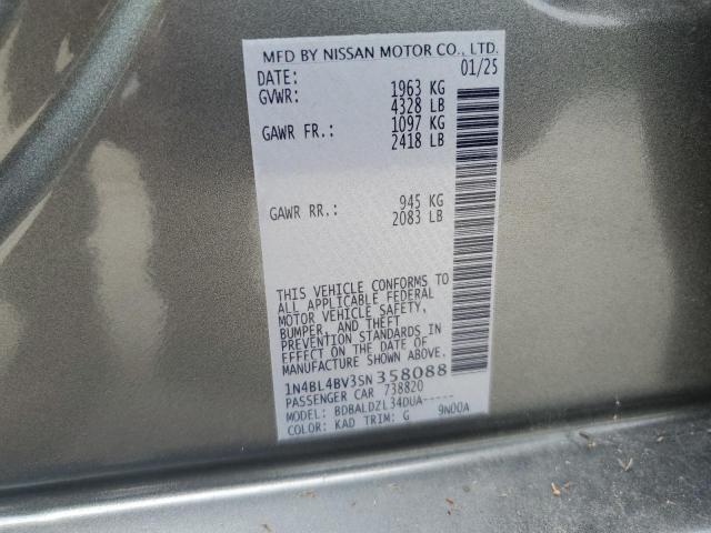2025 NISSAN ALTIMA S - 1N4BL4BV3SN358088