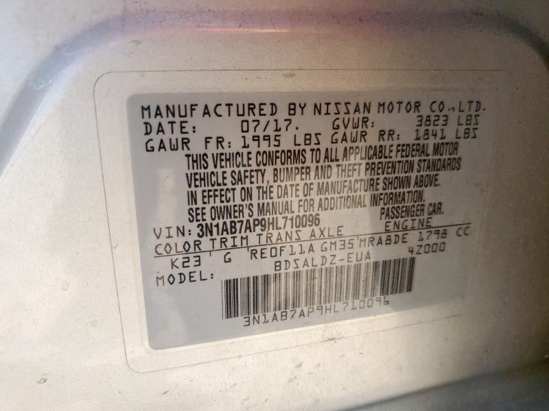 2017 NISSAN SENTRA S - 3N1AB7AP9HL710096