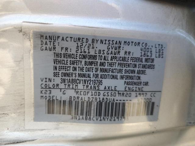 2022 NISSAN SENTRA SV 3N1AB8CV1NY219795