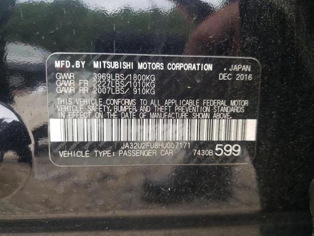 2017 MITSUBISHI LANCER ES JA32U2FU8HU007171