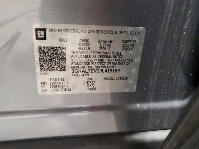 2018 GMC TERRAIN SL 3GKALTEV1JL415189