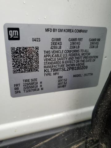 2023 CHEVROLET TRAILBLAZER RS KL79MTSL2PB180209