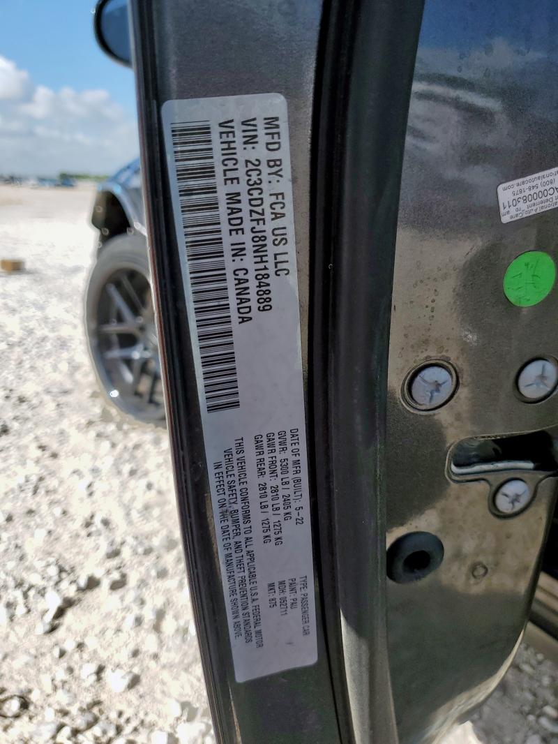 2022 DODGE CHALLENGER - 2C3CDZFJ8NH184889