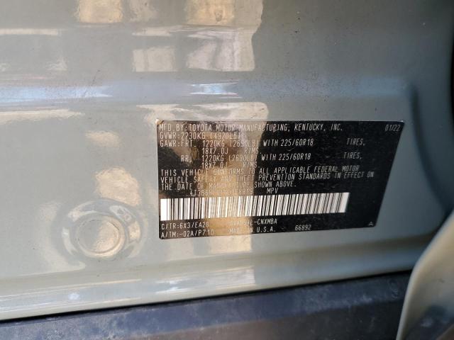 2022 TOYOTA RAV4 XLE P 4T3B6RFV4NU068819