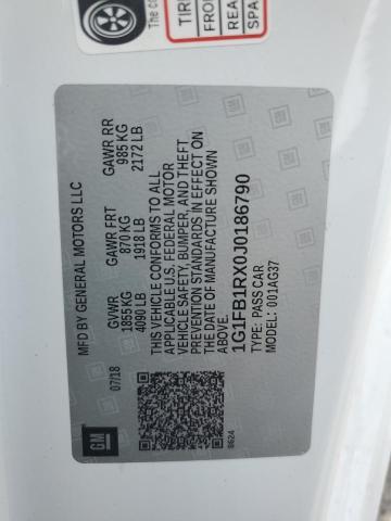 2018 CHEVROLET CAMARO LT - 1G1FB1RX0J0186790