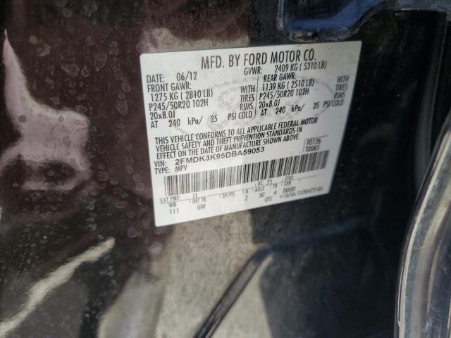 2013 FORD EDGE LIMIT - 2FMDK3K95DBA59053