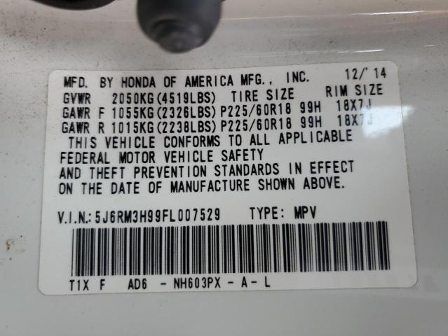2015 HONDA CR-V TOURI 5J6RM3H99FL007529