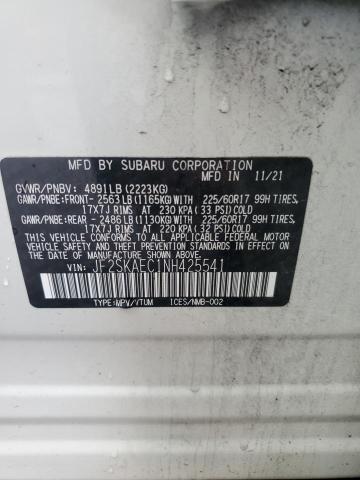 2022 SUBARU FORESTER P JF2SKAEC1NH425541
