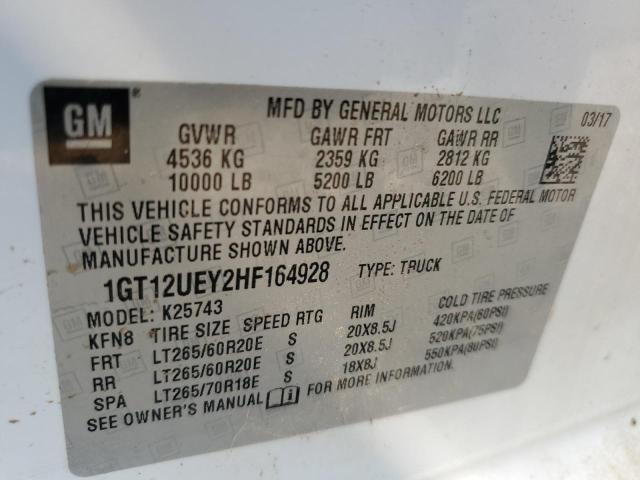 2017 GMC SIERRA K2500 DENALI 1GT12UEY2HF164928