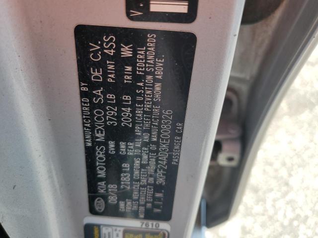 2019 KIA FORTE FE - 3KPF24AD3KE008326