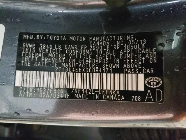 2013 TOYOTA COROLLA BA - 2T1BU4EEXDC084171