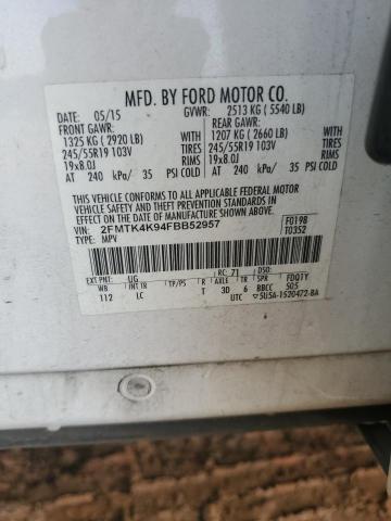 2015 FORD EDGE TITAN 2FMTK4K94FBB52957