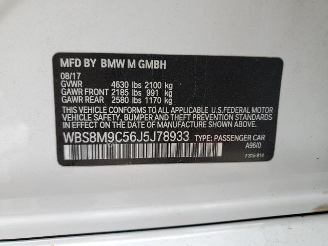 2018 BMW M3 WBS8M9C56J5J78933