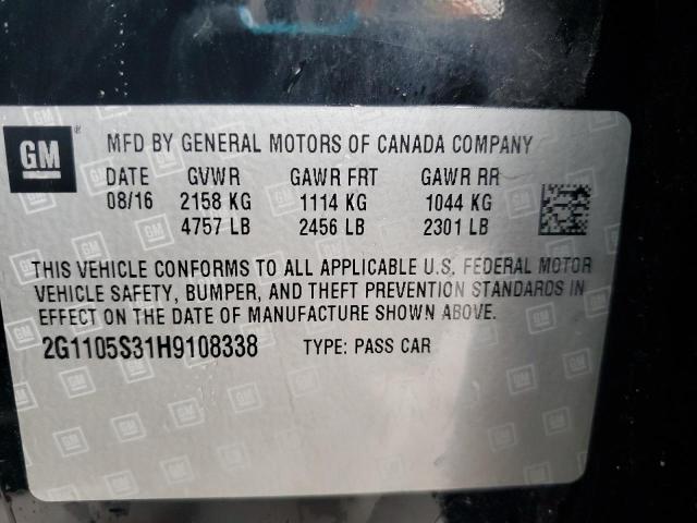2017 CHEVROLET IMPALA LT - 2G1105S31H9108338